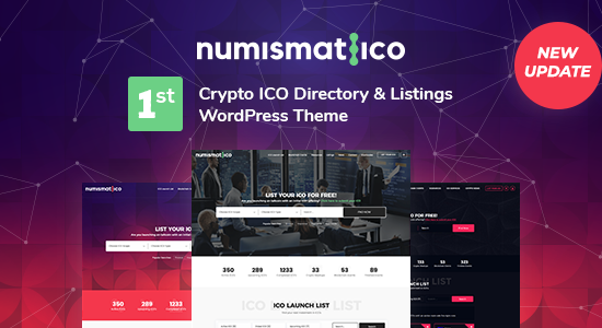 Numismatico - Chủ đề WordPress danh mục và danh sách tiền điện tử