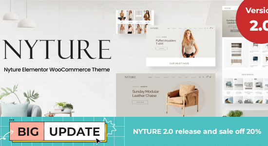 Nyture - Chủ đề nội thất WooC Commerce