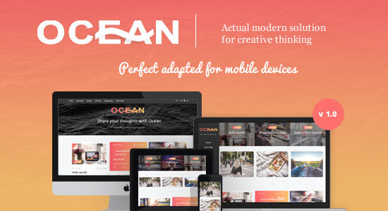 Ocean - Chủ đề WordPress hiện đại dành cho người viết blog