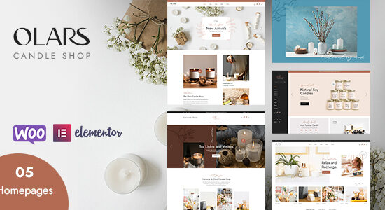 Olars - Chủ đề cửa hàng thủ công nến WordPress WooC Commerce
