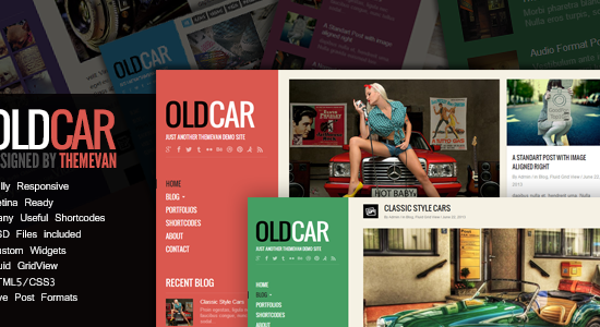 OldCar - Chủ đề WordPress dạng lưới và blog đáp ứng