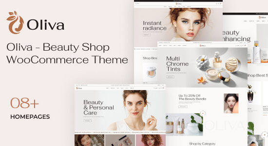 Oliva - Chủ đề WooC Commerce của Beauty Shop