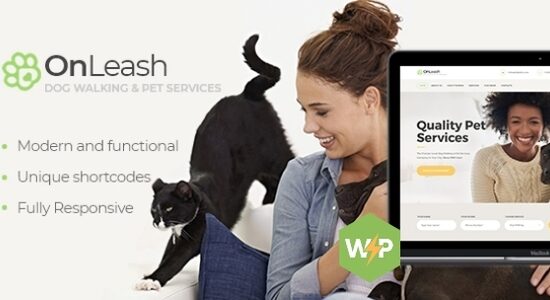 OnLeash | Chủ đề WordPress thú y và dịch vụ thú cưng dắt chó đi dạo