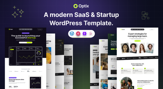 Optix - SaaS & Chủ đề WordPress khởi nghiệp