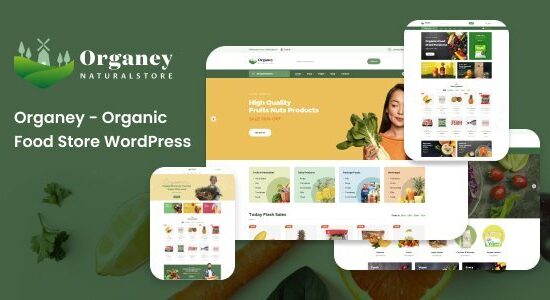 Organey - Chủ đề WordPress WooC Commerce thực phẩm hữu cơ