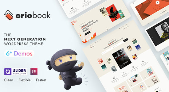 Oriobook – Cửa hàng sách WooC Commerce WordPress Theme