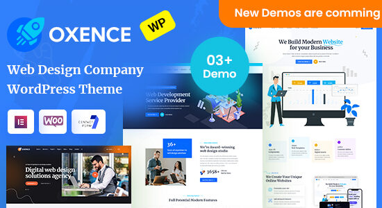 Oxence - Chủ đề WordPress của Cơ quan thiết kế web Elementor