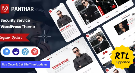 Panthar - Chủ đề WordPress Dịch vụ CCTV & An ninh Tư nhân + RTL