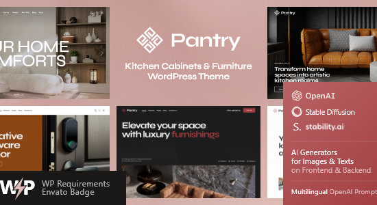 Pantry — Tủ bếp & Nội thất Chủ đề WordPress