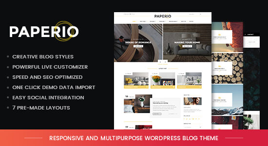 Paperio - Chủ đề blog WordPress đáp ứng và đa năng