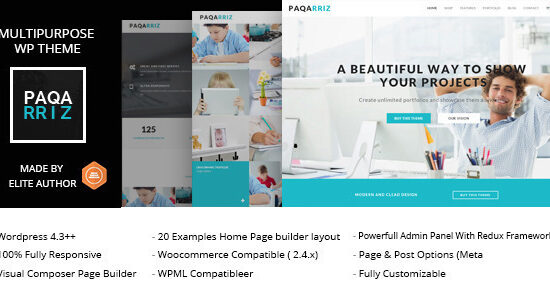 Paqarriz - Chủ đề WordPress đa năng