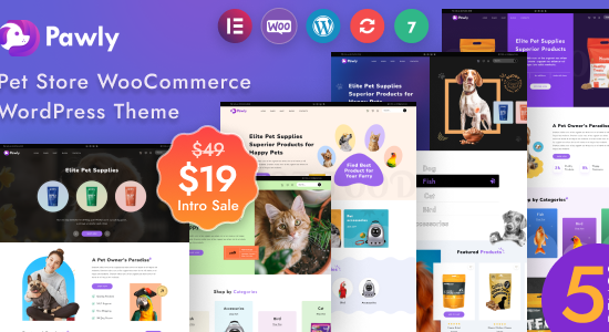 Pawly – Chủ đề WooC Commerce đáp ứng của Cửa hàng thú cưng