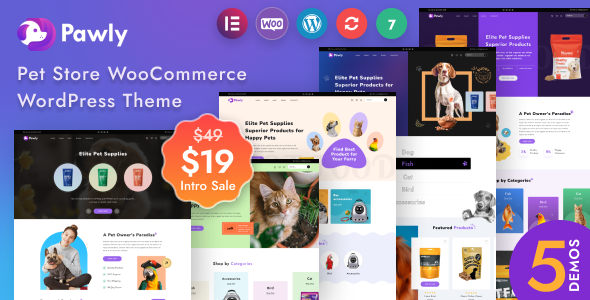 Pawly – Chủ đề WooC Commerce đáp ứng của Cửa hàng thú cưng