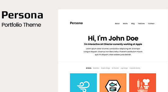 Persona - Chủ đề WordPress danh mục đầu tư