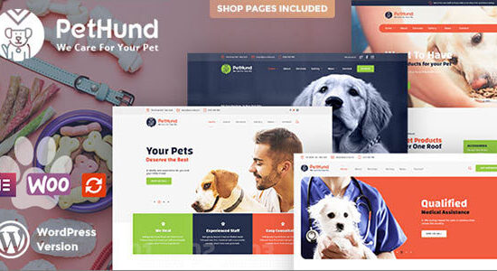 Pet Hund - Chủ đề WordPress về cửa hàng động vật & thú y