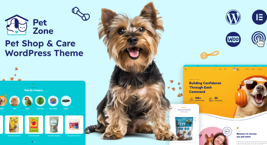 Petszone - Chủ đề WordPress Chăm sóc thú cưng & Cửa hàng thú cưng