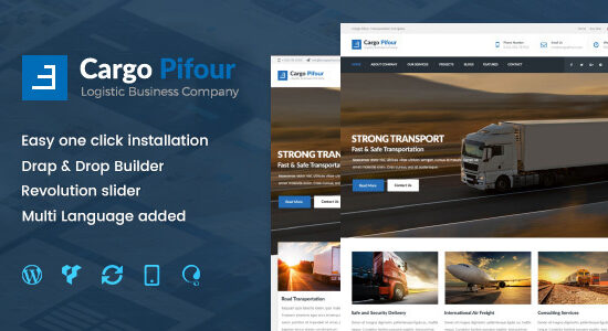 Pifour - Chủ đề WordPress về hậu cần và vận tải