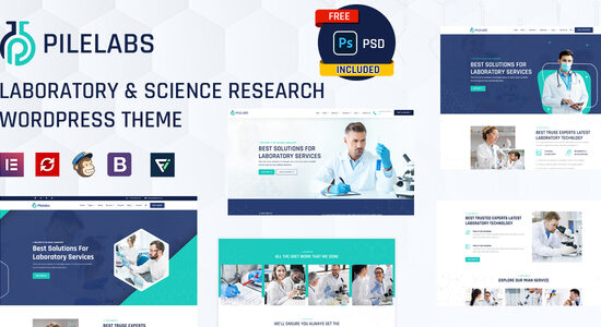 Pilelabs - Chủ đề WordPress dành cho Phòng thí nghiệm & Nghiên cứu Khoa học