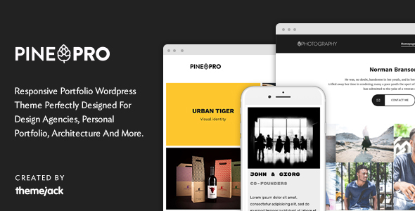 Pine PRO - Chủ đề WordPress danh mục đầu tư đáp ứng