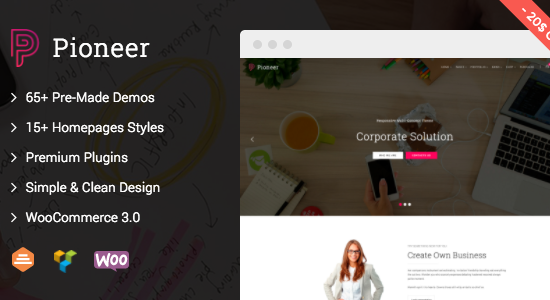 Pioneer - Chủ đề WordPress dành cho doanh nghiệp đa khái niệm