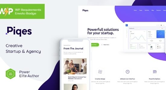Piqes | Chủ đề WordPress khởi nghiệp và đại lý sáng tạo