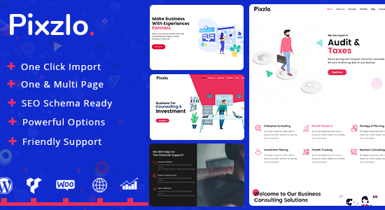 Pixzlo - Chủ đề WordPress sáng tạo dành cho chuyên gia