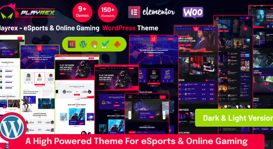 Playrex - Chủ đề WordPress dành cho trò chơi và thể thao điện tử