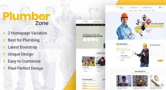 Plumber Zone - Chủ đề WordPress về Hệ thống nước, Sửa chữa & Xây dựng