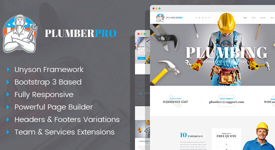 PlumberPlus - Chủ đề WordPress về dịch vụ siêng năng