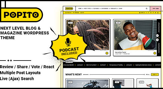 Popito - Chủ đề WordPress cho blog và tạp chí cá nhân