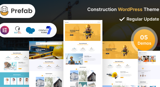 Prefab - Chủ đề WordPress xây dựng + RTL