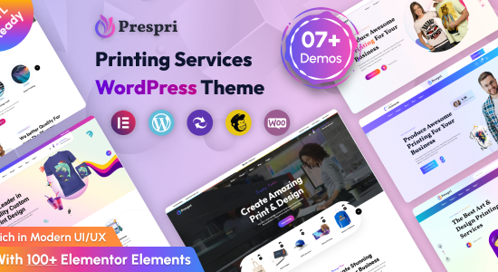 Prespri - Dịch vụ in ấn Theme WordPress