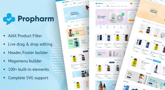 Propharm - Chủ đề WooC Commerce WordPress về Dược phẩm & Y tế