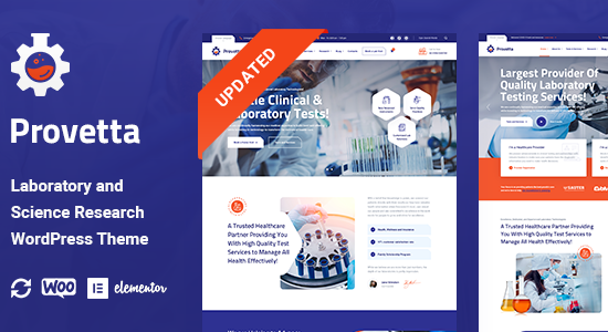 Provetta – Chủ đề WordPress dành cho Phòng thí nghiệm & Nghiên cứu Khoa học