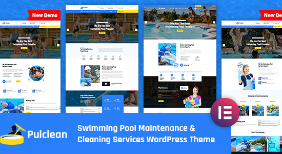 Pulclean - Chủ đề WordPress bảo trì và làm sạch bể bơi