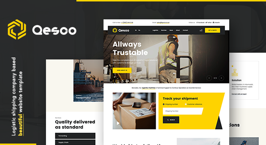 Qesco | Chủ đề WordPress của Công ty Vận tải Hậu cần