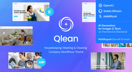 Qlean | Chủ đề WordPress của Công ty dọn phòng & dọn dẹp