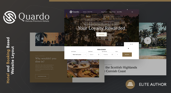 Quado | Chủ đề WordPress khách sạn sang trọng