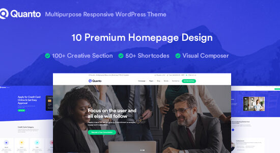 Quanto - Chủ đề WordPress đáp ứng doanh nghiệp