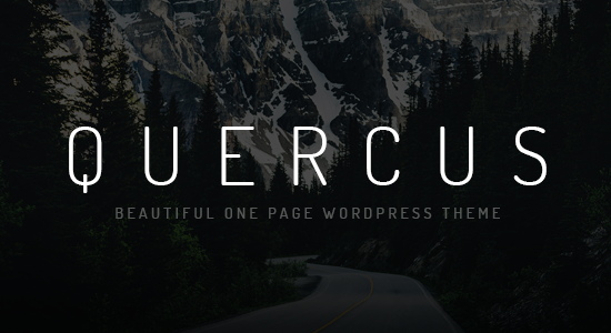 Quercus - Chủ đề WordPress một trang đáp ứng