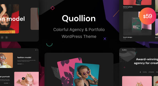 Quollion - Chủ đề WordPress dành cho đại lý & danh mục đầu tư đầy màu sắc