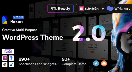 Rakon - Chủ đề WordPress đa mục đích sáng tạo