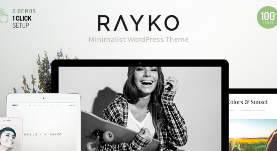 Rayko - Chủ đề WordPress đa khái niệm tối giản