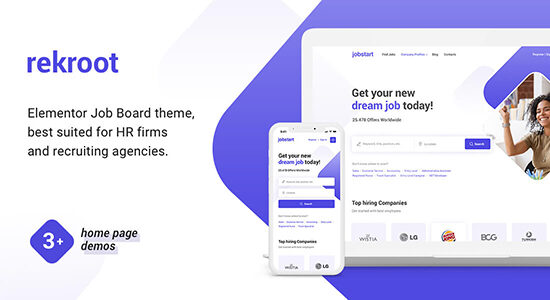 Rekroot - Chủ đề WordPress của Cơ quan tuyển dụng Elementor