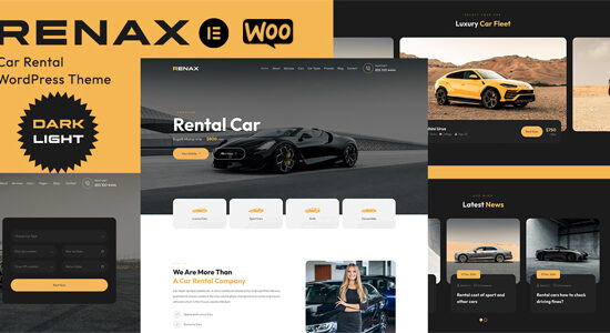 Renax - Chủ đề WordPress cho thuê ô tô