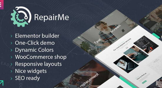 RepairMe - Chủ đề WordPress Sửa chữa tiện ích & thiết bị gia dụng với CRM