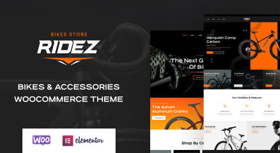 Ridez - Chủ đề WordPress của Bike Shop Elementor