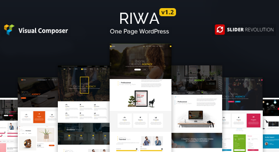 Riwa - Chủ đề WordPress một trang