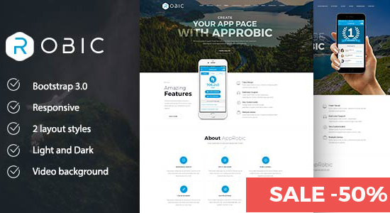 Robic - Chủ đề trang đích WordPress