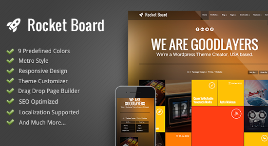 Rocket Board - Chủ đề Metro Wordpress